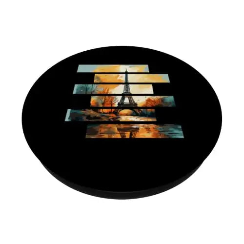 Golden Hour in Paris: Eiffel Tower Reflections PopSockets