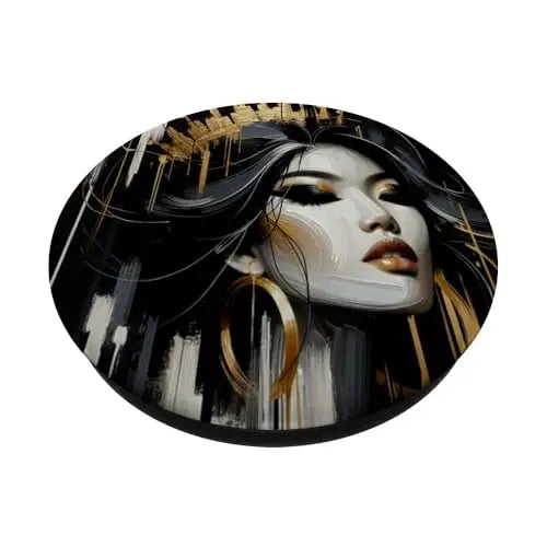 Golden Majesty: The Empress of Shadows PopSockets Swappable