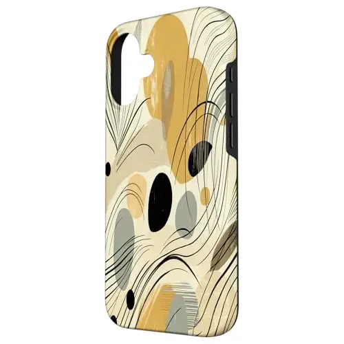 Golden Whispers: Flowing Nature Harmony Case (iPhone Select