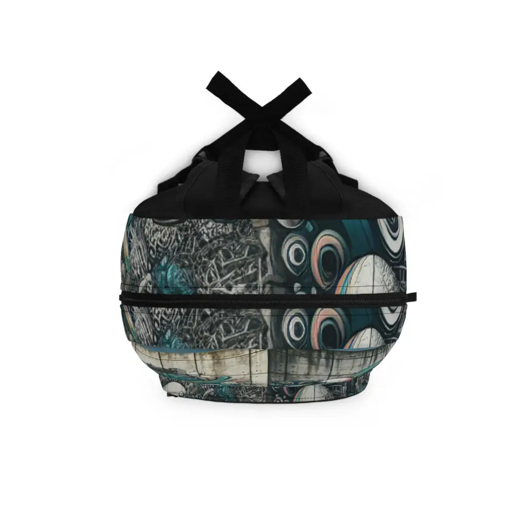 Graffiti Expressions on a Concrete Canvas Backpack One size