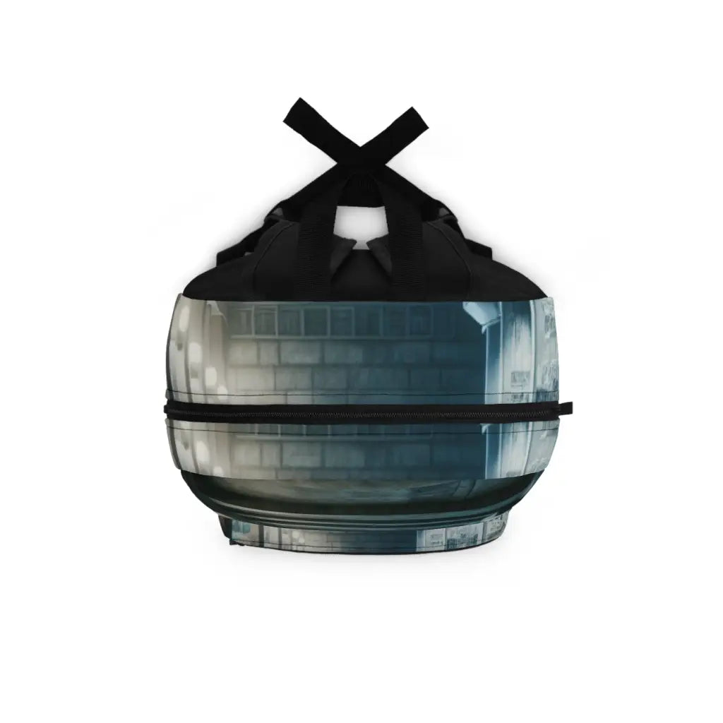 Graffiti Lined Passageway Backpack One size Bags