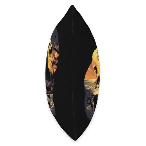 Guardian of the Coast: The Sentinel’s Vigil Throw Pillow