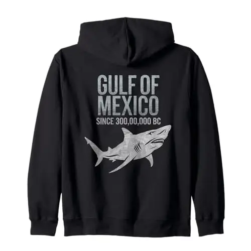 Gulf of Mexico: Ancient Predator’s Domain Zip Hoodie Apparel