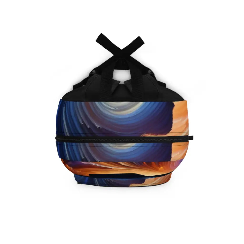Hat Silhouette in Swirling Tones Backpack One size Bags