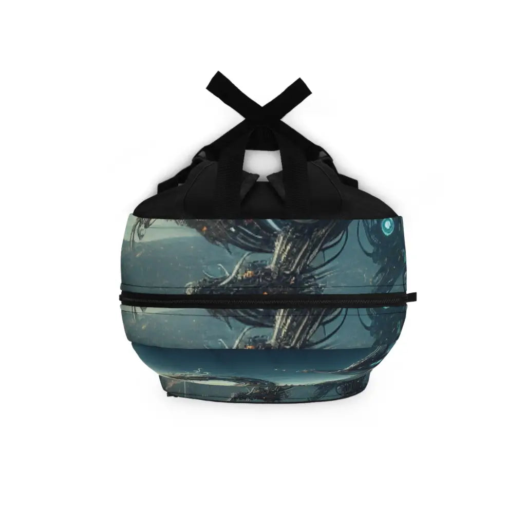 Illuminated Cityscape Reflections Backpack One size Bags