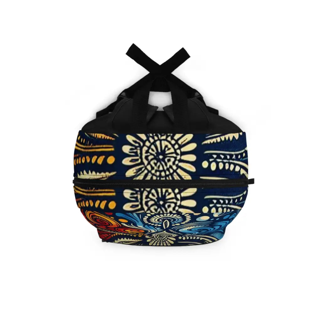 Intricate Contrast of Warm and Cool Hues Backpack One size