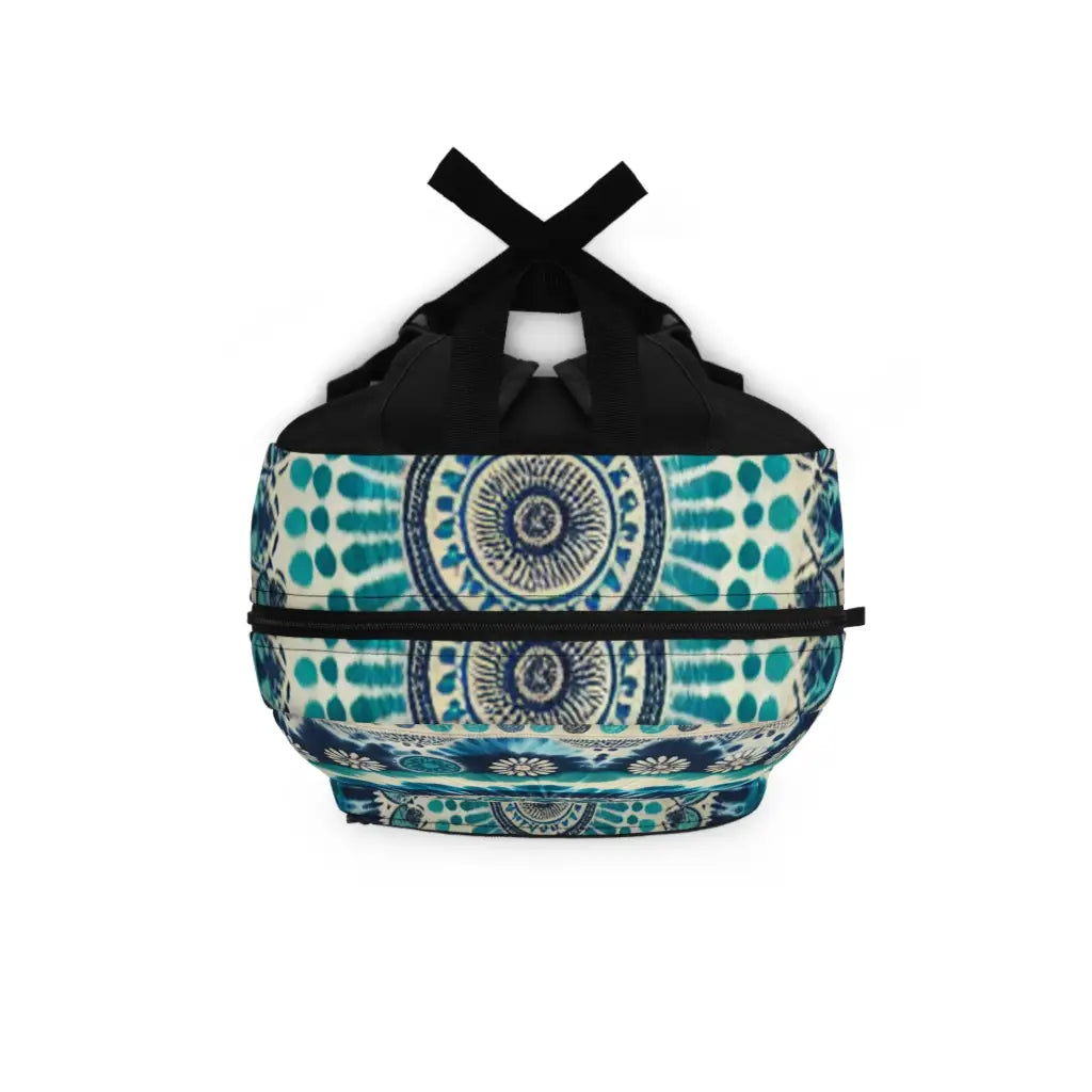 Intricate Indigo Motifs Backpack One size Bags
