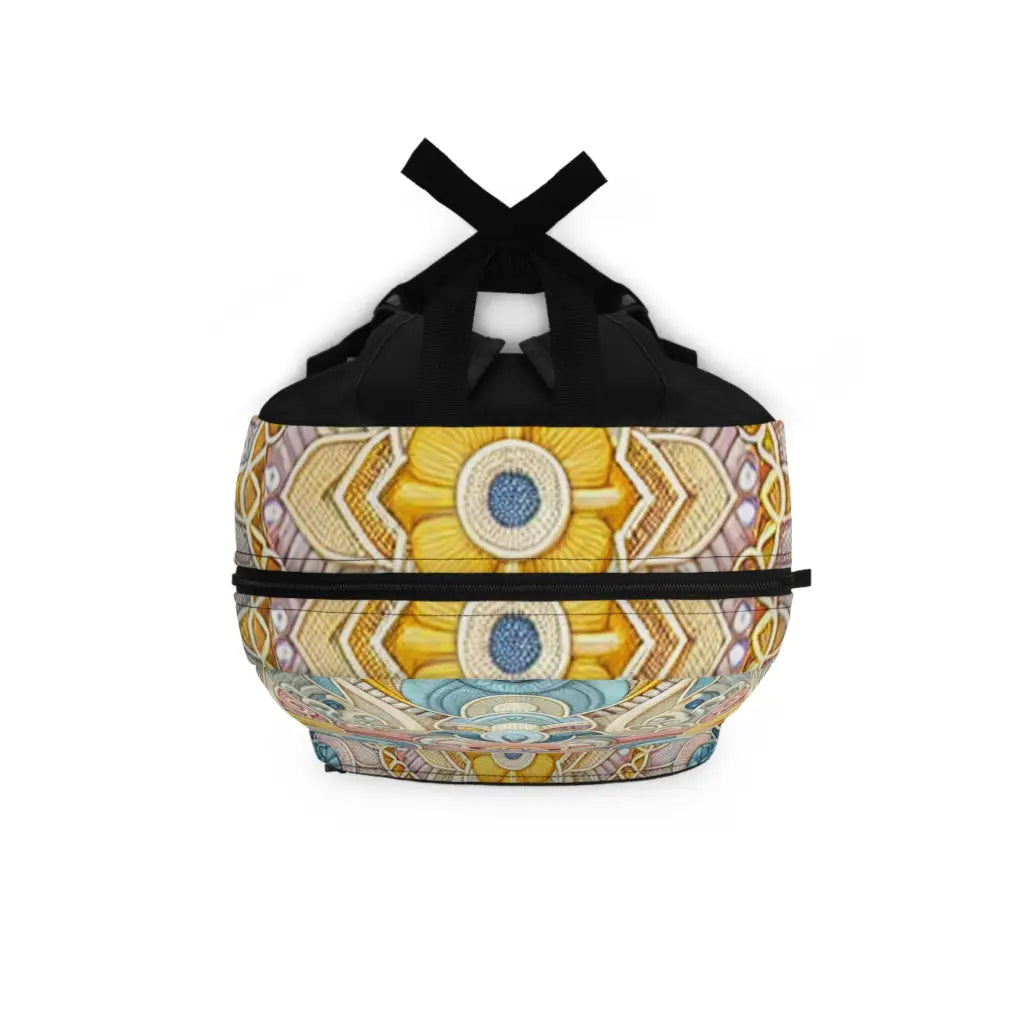 Intricate Tapestry of Pastel Hues Backpack One size Bags