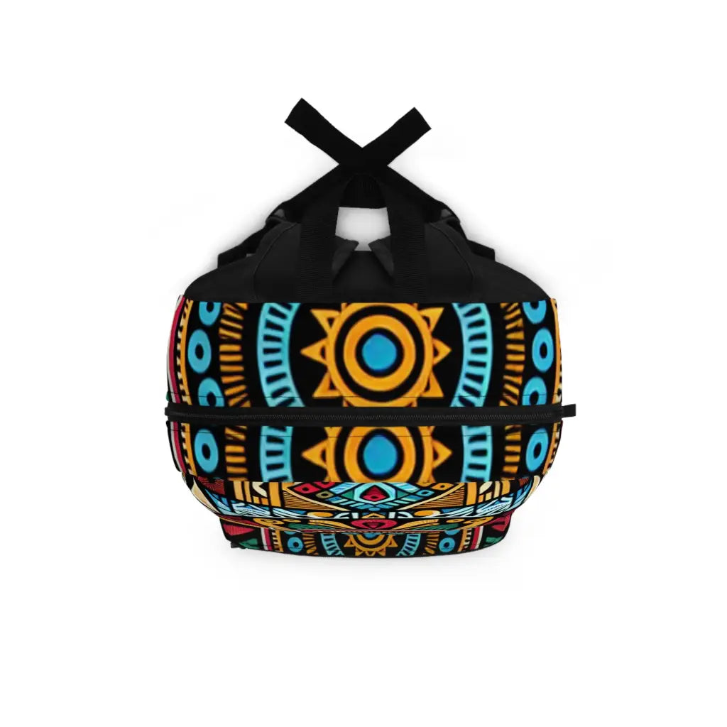 Kaleidoscopic Tribal Mandala Backpack One size Bags