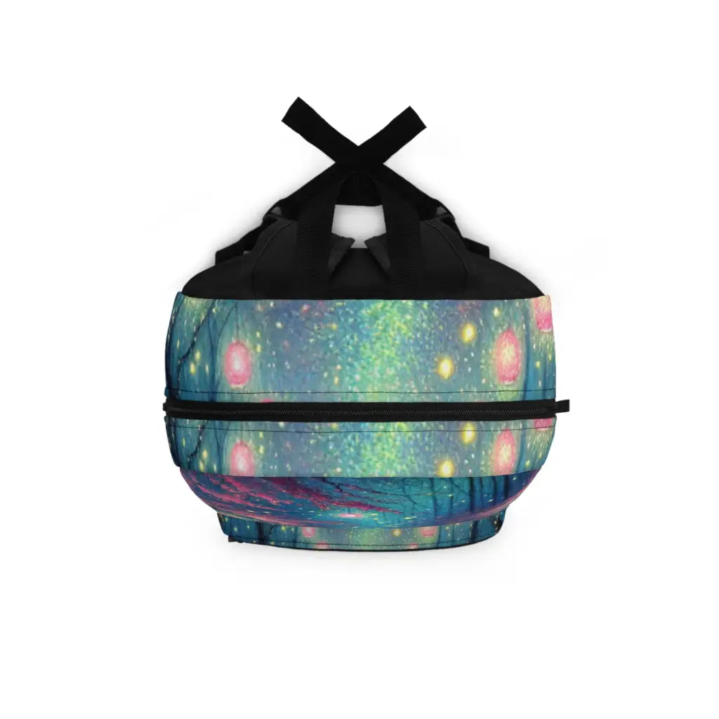 Lantern Lit Forest Pathway Backpack One size Bags