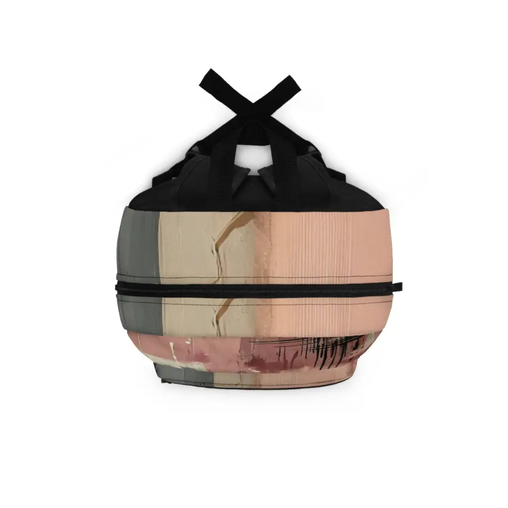 Layers of Colorful Abstract Brushstrokes Backpack One size