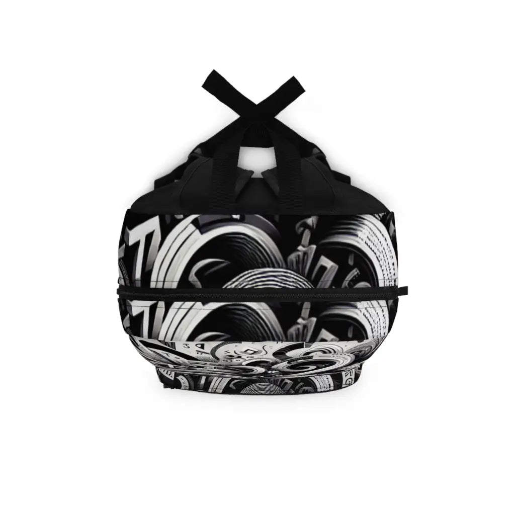 Letter Curves and Spirals Backpack One size Bags