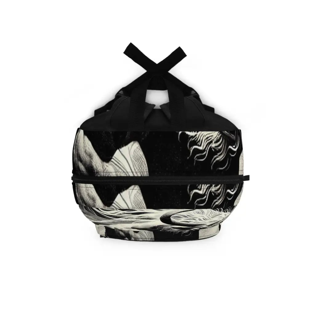 Majestic Beast in the Moonlit Ruins Backpack One size Bags