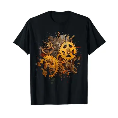 Mechanical Rhythms: Gears in Motion T Shirt Apparel