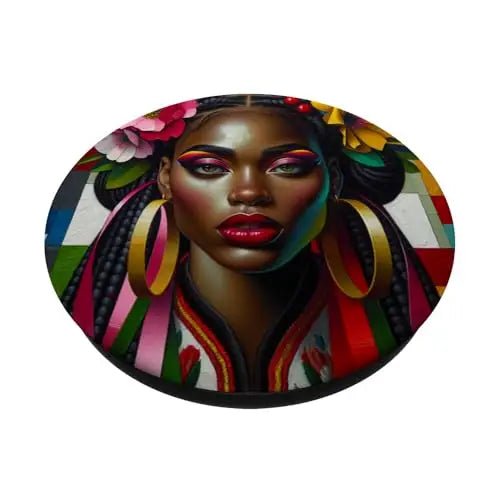Melanin in Bloom: The Essence of Bold Beauty PopSockets