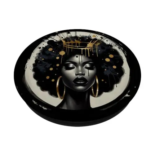 Melanin Majesty: Crowned in Power PopSockets Swappable