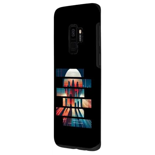 Metropolis Mosaic: Sunset in Segments Case (Galaxy S9)