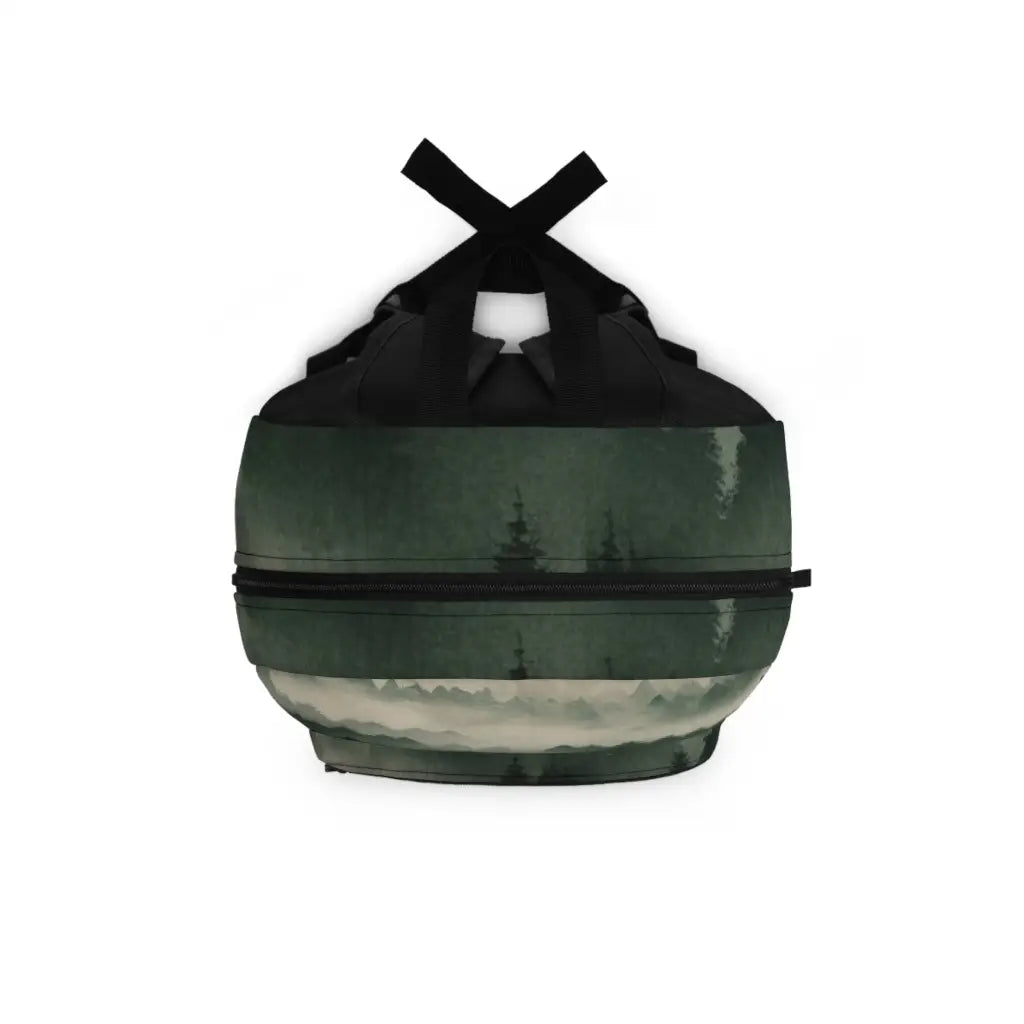 Misty Forest Landscape Backpack One size Bags