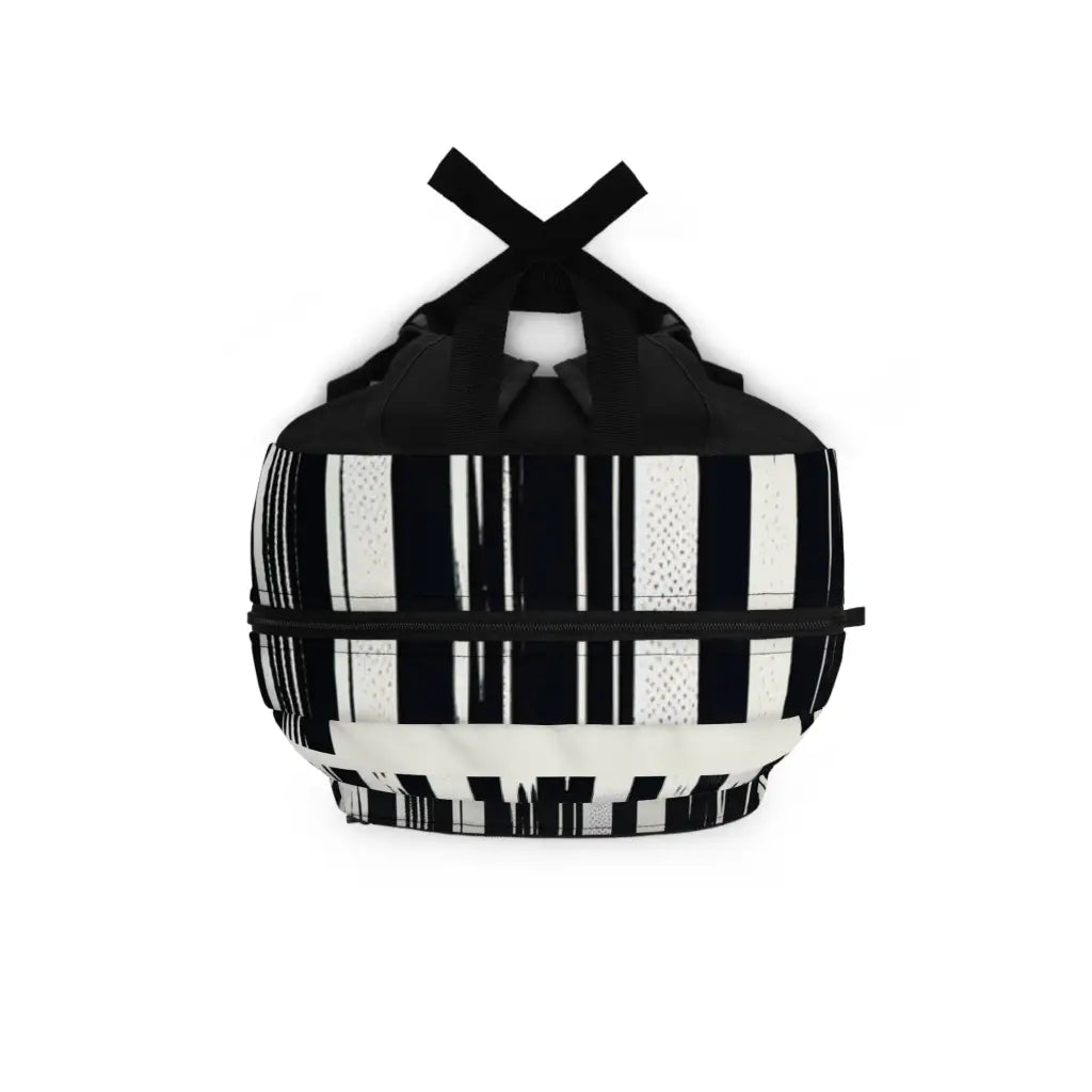 Monochrome Stripes Backpack One size Bags