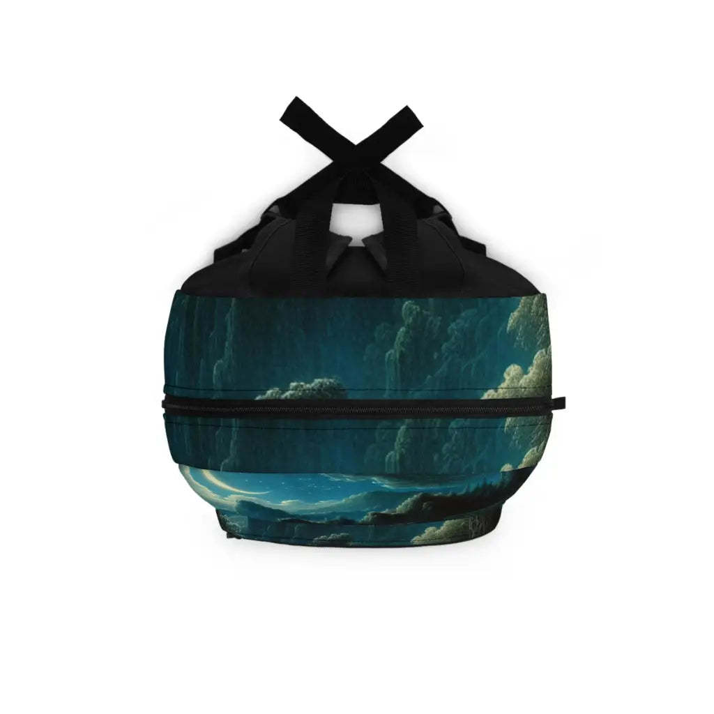 Moonlit Waterfall Scene Backpack One size Bags