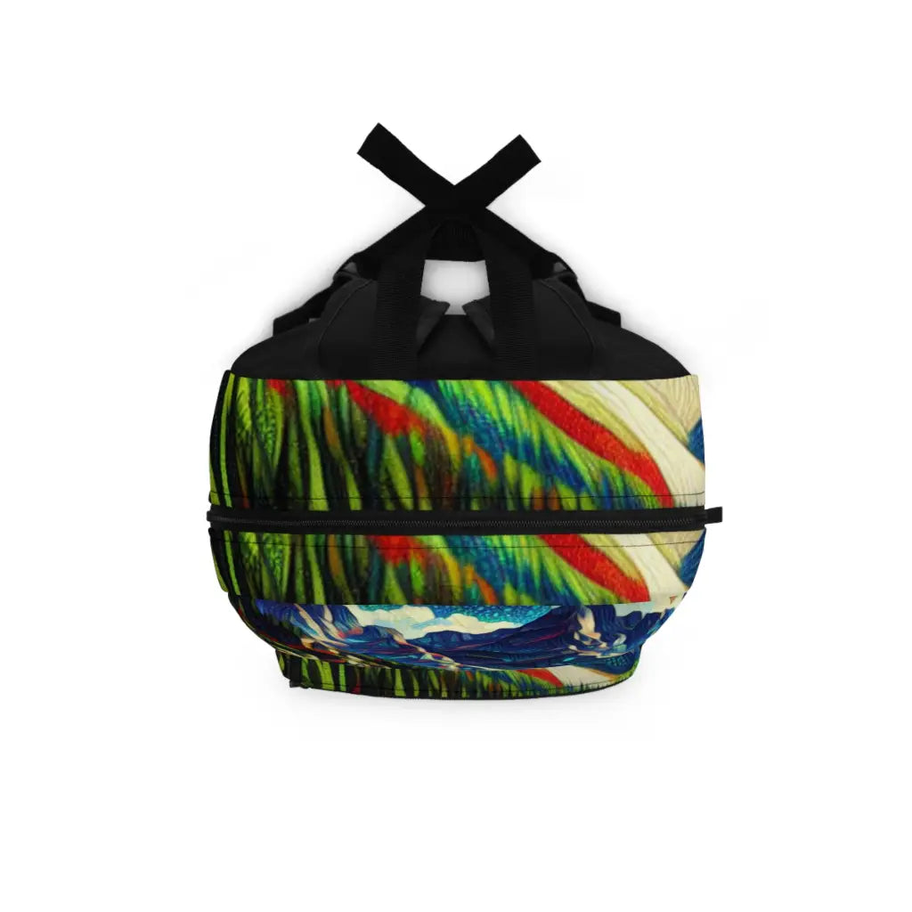 Mountain Reflections in a Kaleidoscope of Shades Backpack