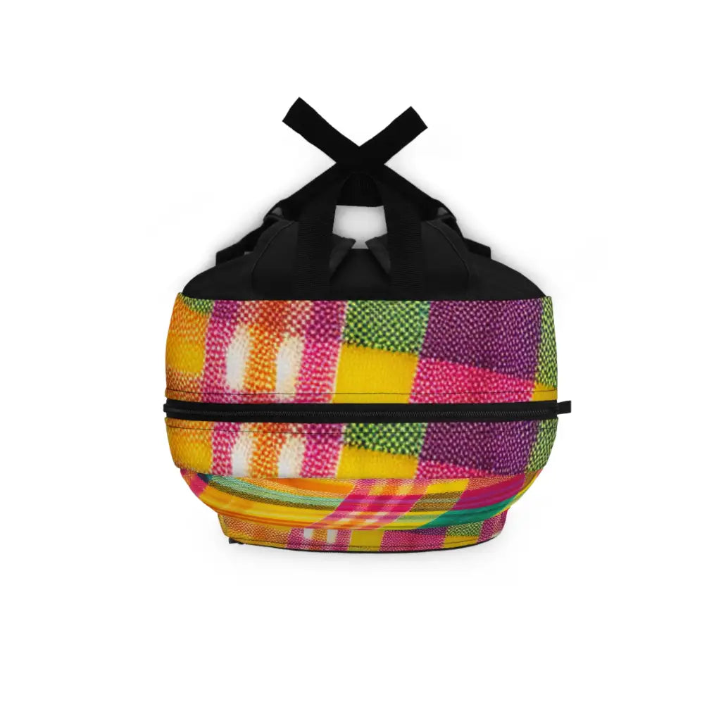 Multicolored Checkered Fabric Woven into Bright Patterns