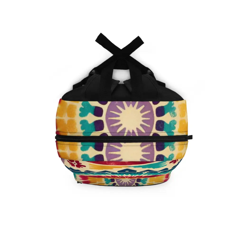 Multicolored Traditional Patterns Backpack One size Bags
