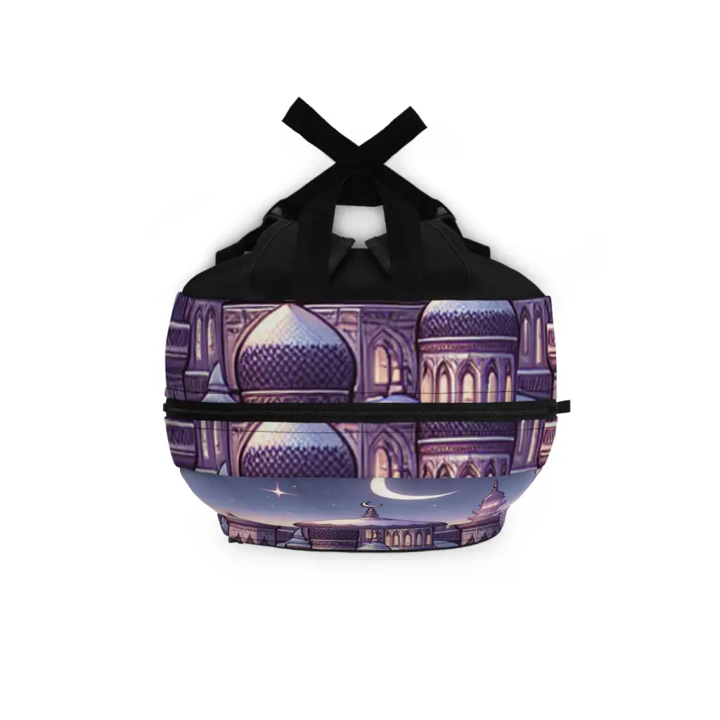 Mystic Evening in a Snow Clad Town Backpack One size Bags