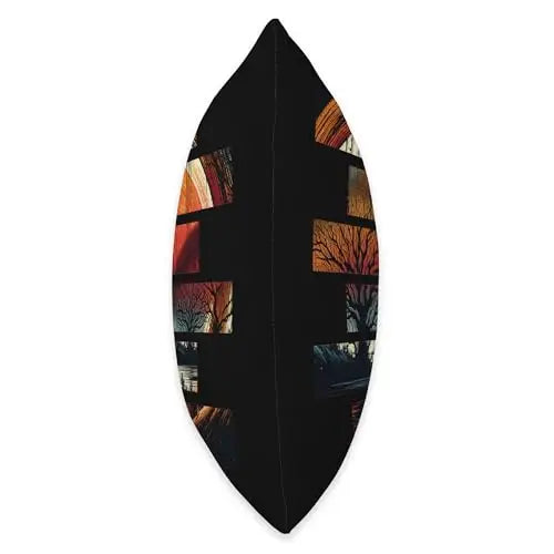 Mystic Twilight Silhouette Embraces Dusk Throw Pillow Home