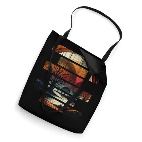 Mystic Twilight Silhouette Embraces Dusk Tote Bag Apparel
