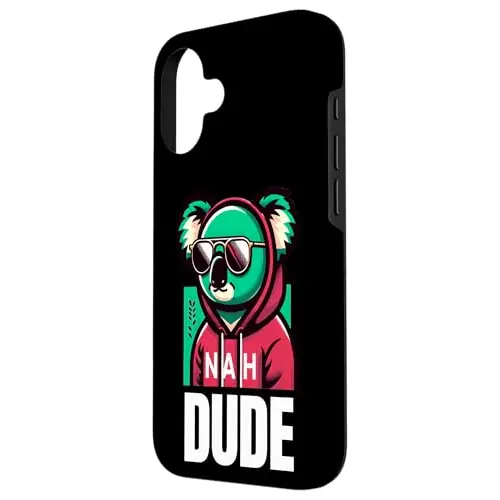 Nah Dude: Chill Koala Vibes Case (iPhone Select Model)