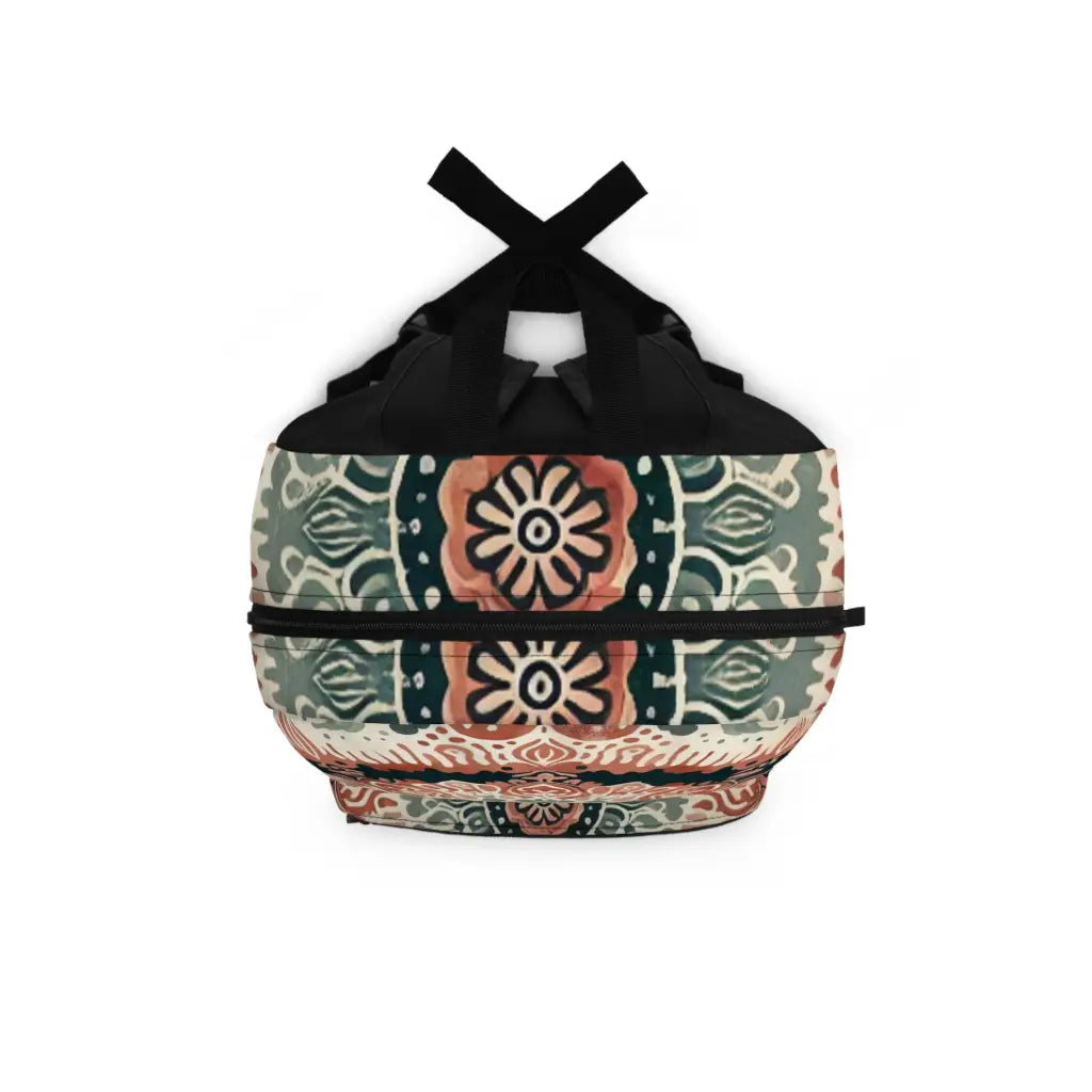 Ornate Medallion Design Backpack One size Bags