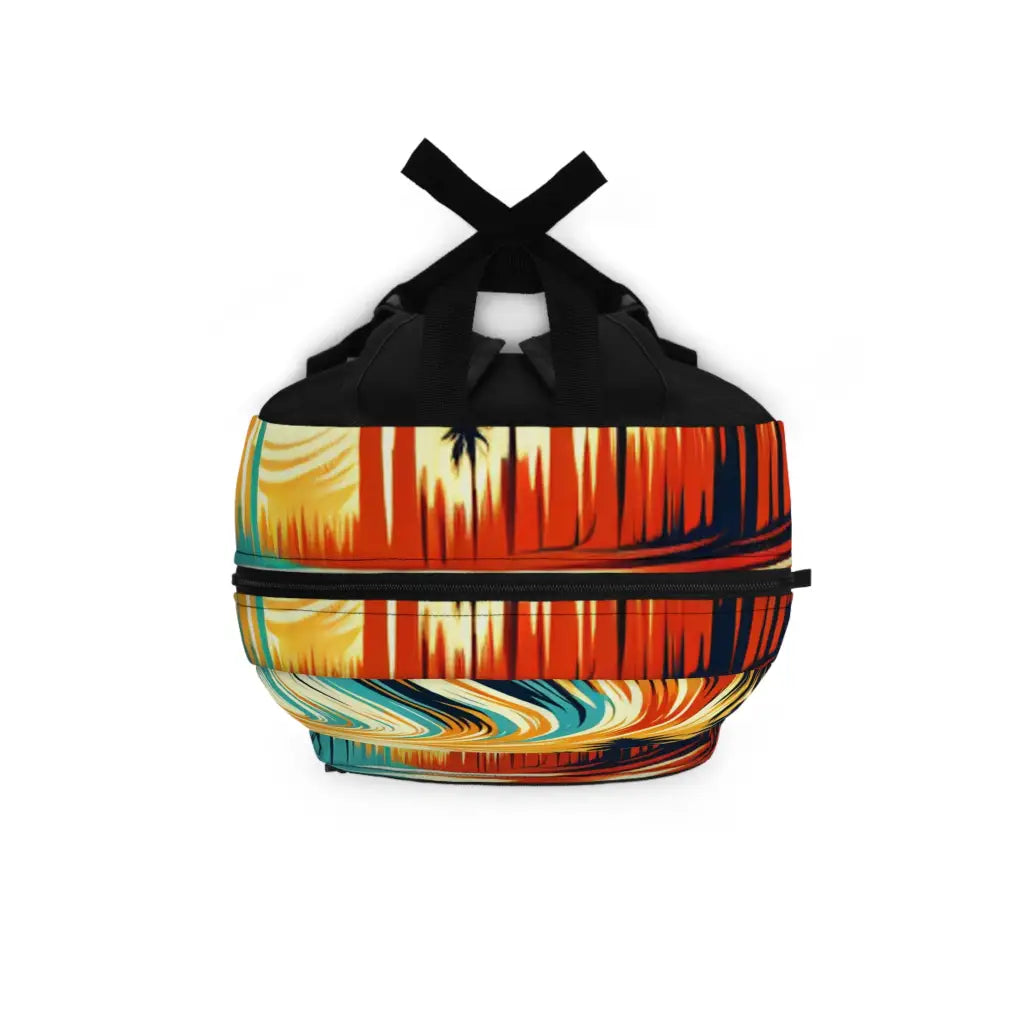 Palm Wave Illusion Backpack One size Bags