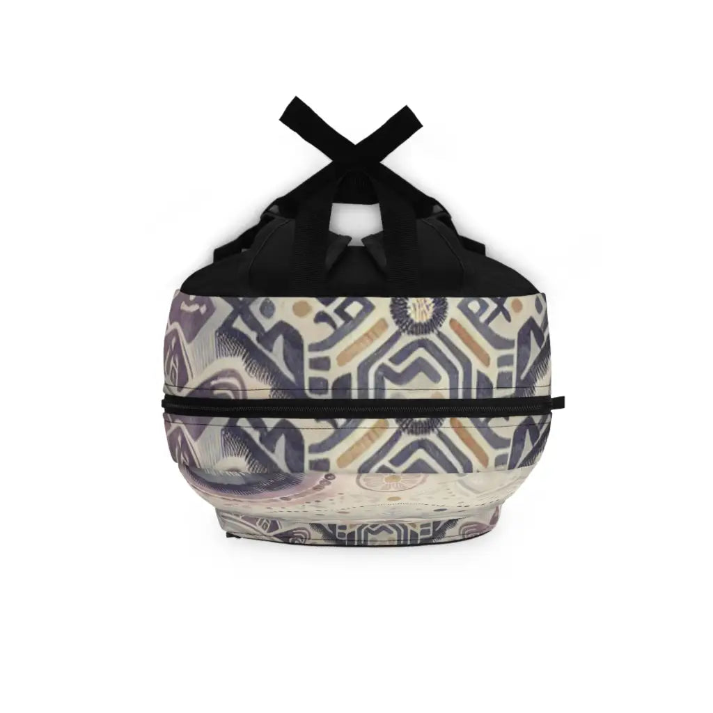 Pastel Ethnographic Collage Backpack One size Bags