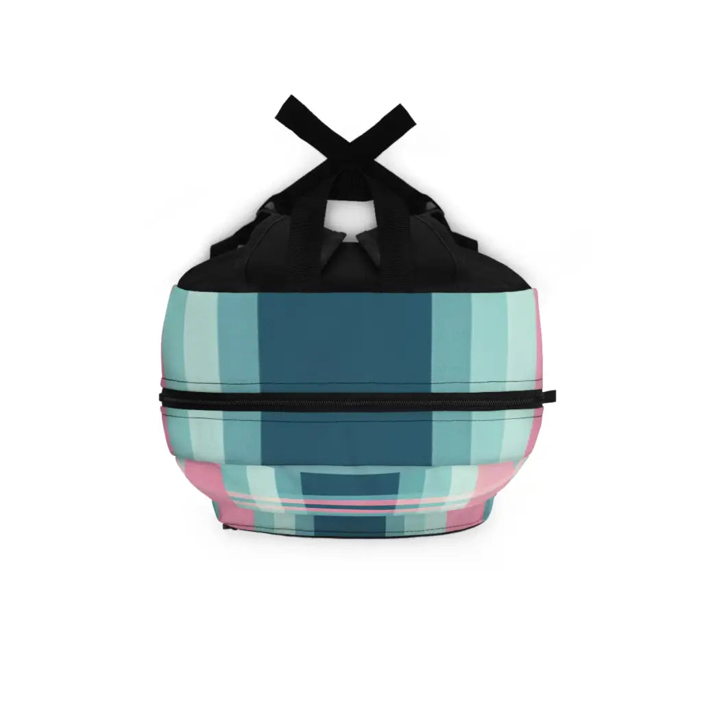 Pastel Grid Illusion Backpack One size Bags