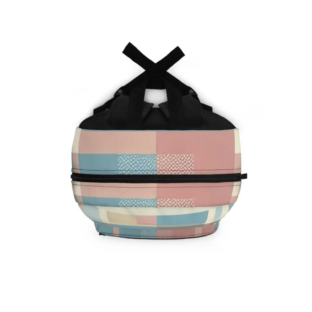 Pastel Patchwork Canvas Backpack One size Bags