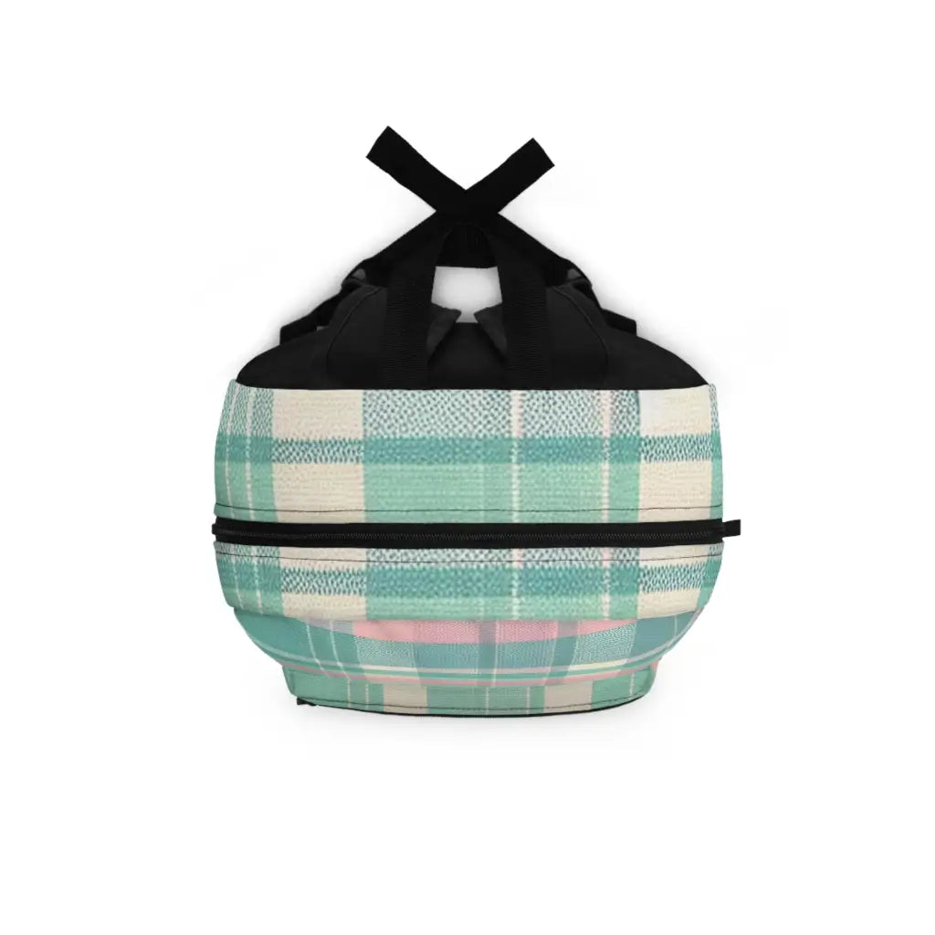 Pastel Plaid Palette Backpack One size Bags