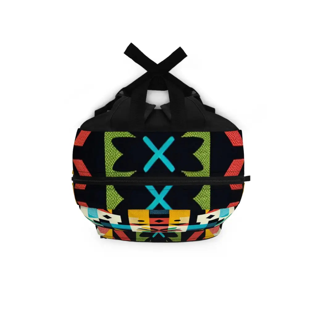 Patchwork Mosaic of Geometric Delights Backpack One size