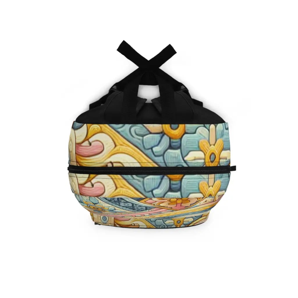 Patterned Patchwork Panorama Backpack One size Bags