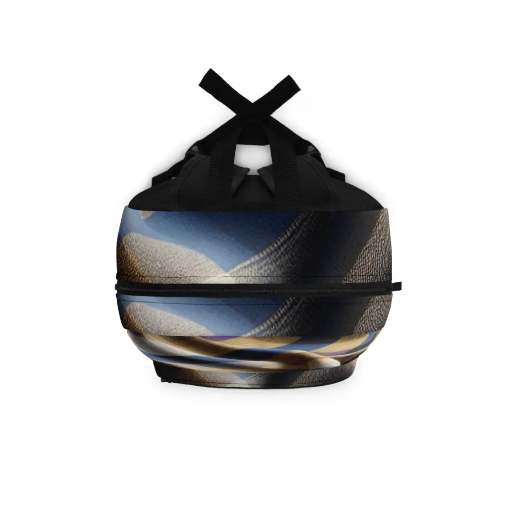 Plaid Illusion on Wooden Surface Backpack One size Bags