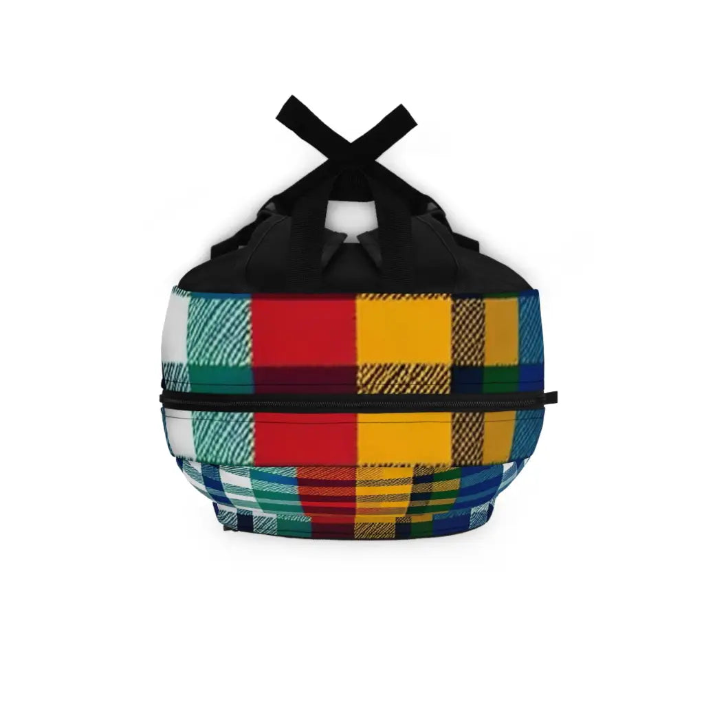 Plaid Patchwork Panorama Backpack One size Bags