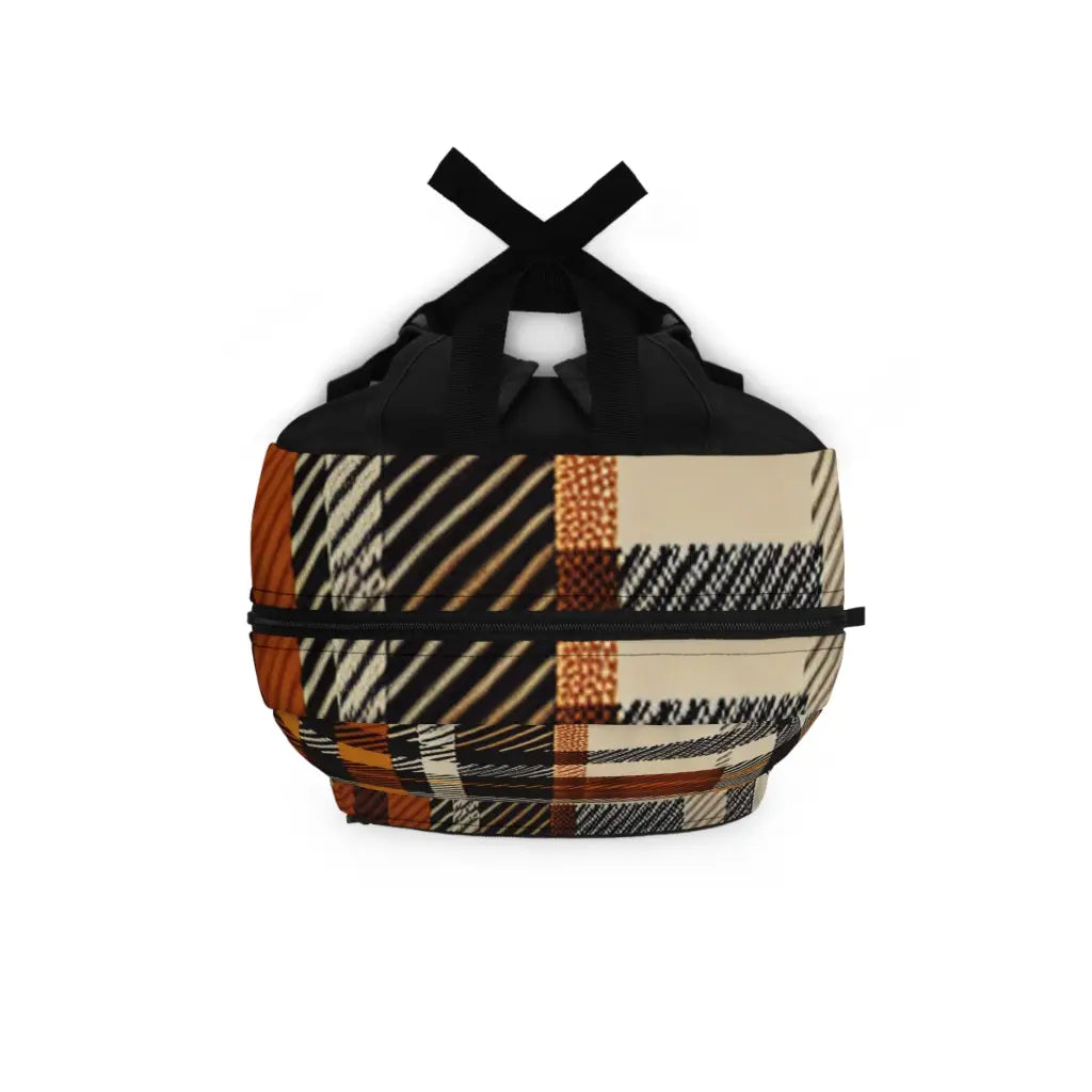 Plaid Pattern Panorama Backpack One size Bags