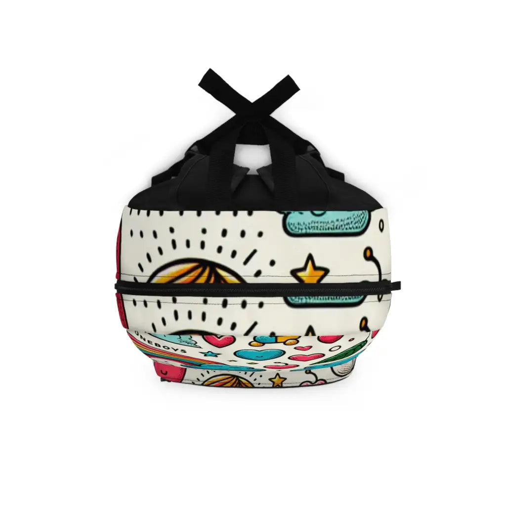Playful Doodles in Colorful Patterns Backpack One size Bags