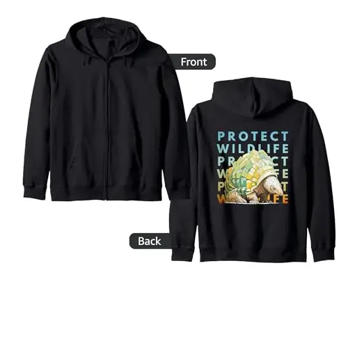 Protect Wildlife: A Call to Preserve Nature Zip Hoodie