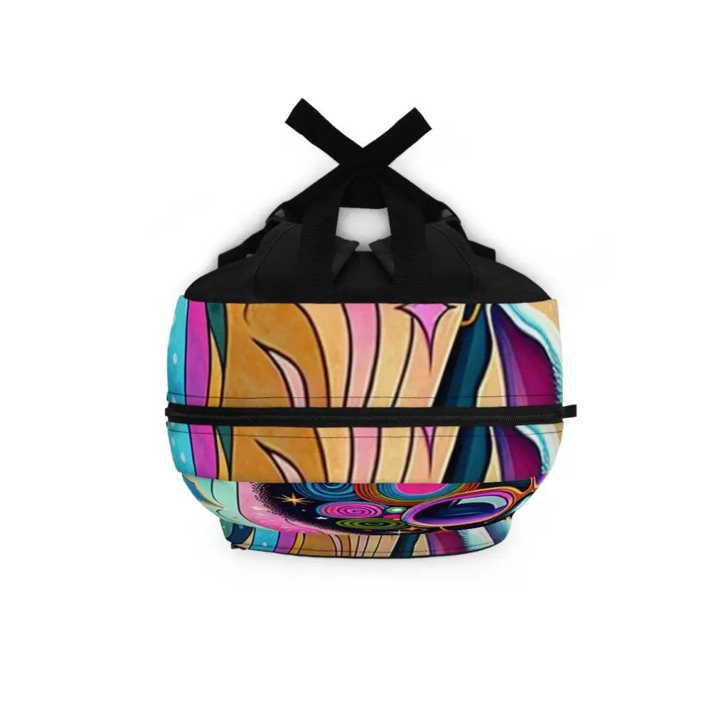Psychedelic Vibes in Motion Backpack One size Bags