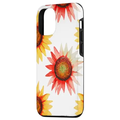Radiant Rotation: Colorful Sunflowers in Motion Case