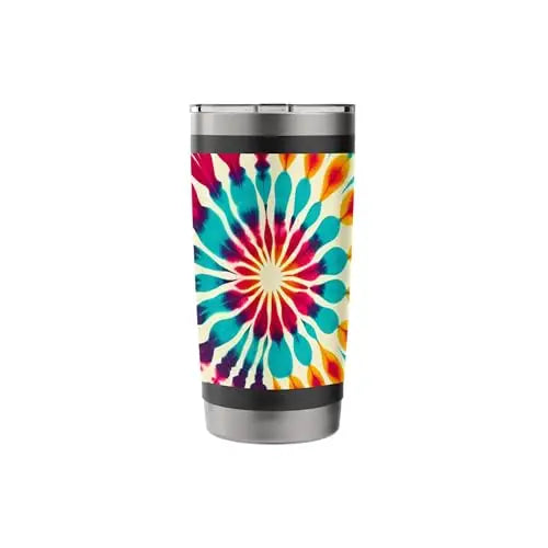 Radiant Vortex: Psychedelic Burst Stainless Steel Insulated