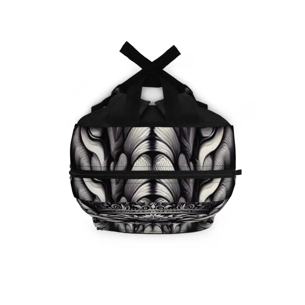 Regal Majesty in Monochrome Backpack One size Bags