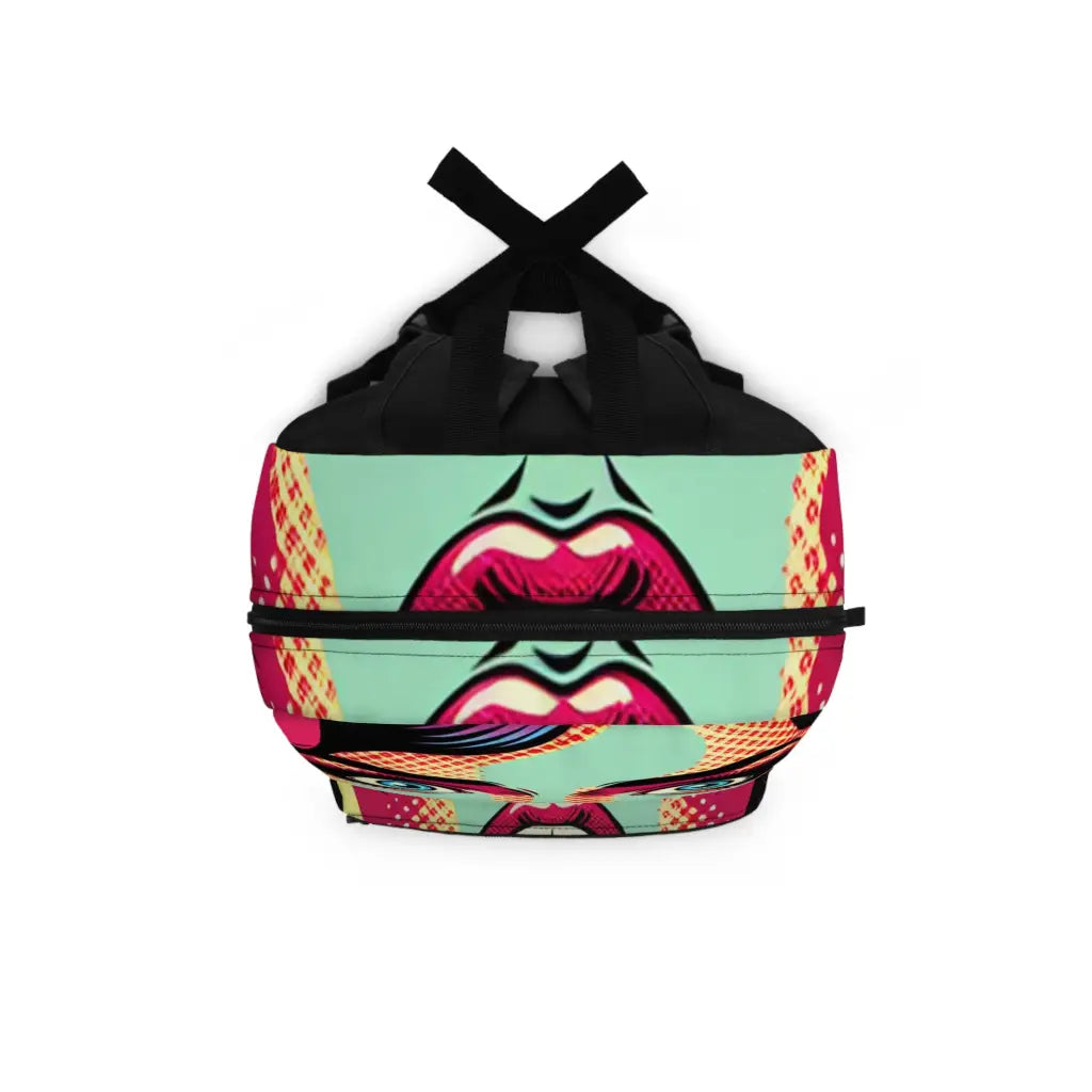 Retro Pop Expression Backpack One size Bags