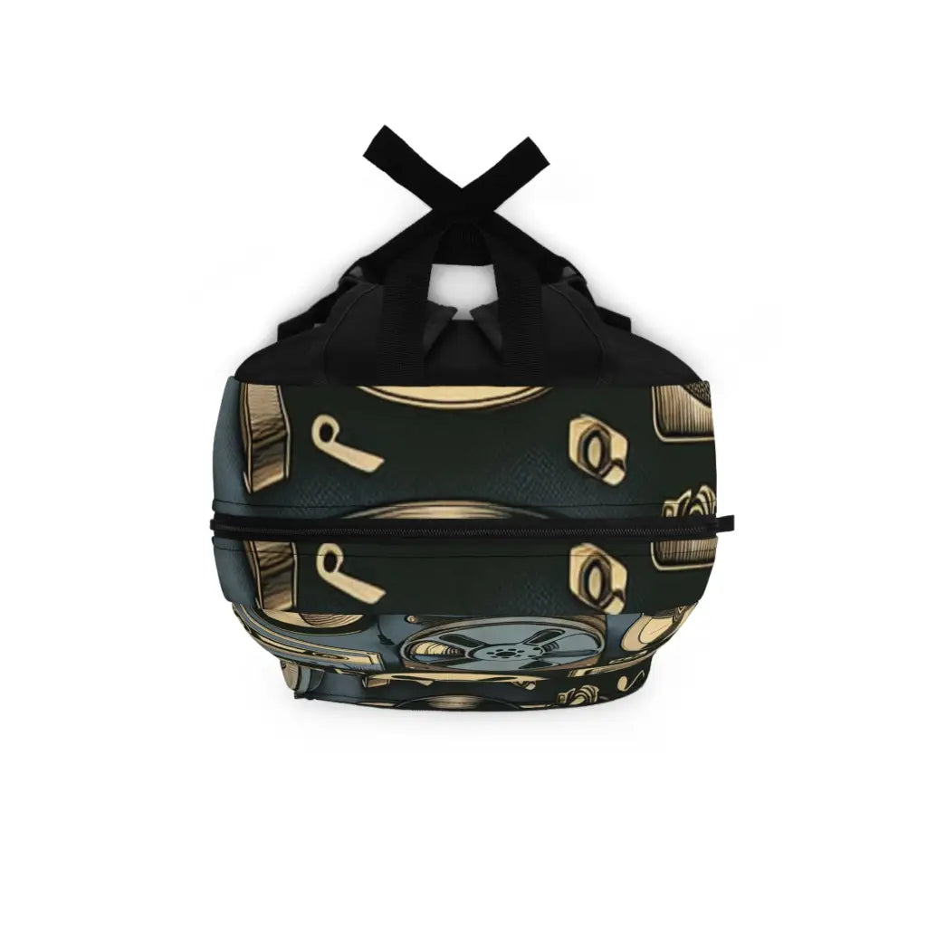 Retro Sound Waves Backpack One size Bags